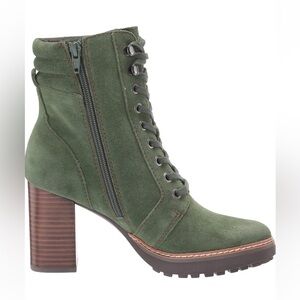 Naturalizer Women's Callie2  Spruce Green Lace Up Ankle Boot Size 5M